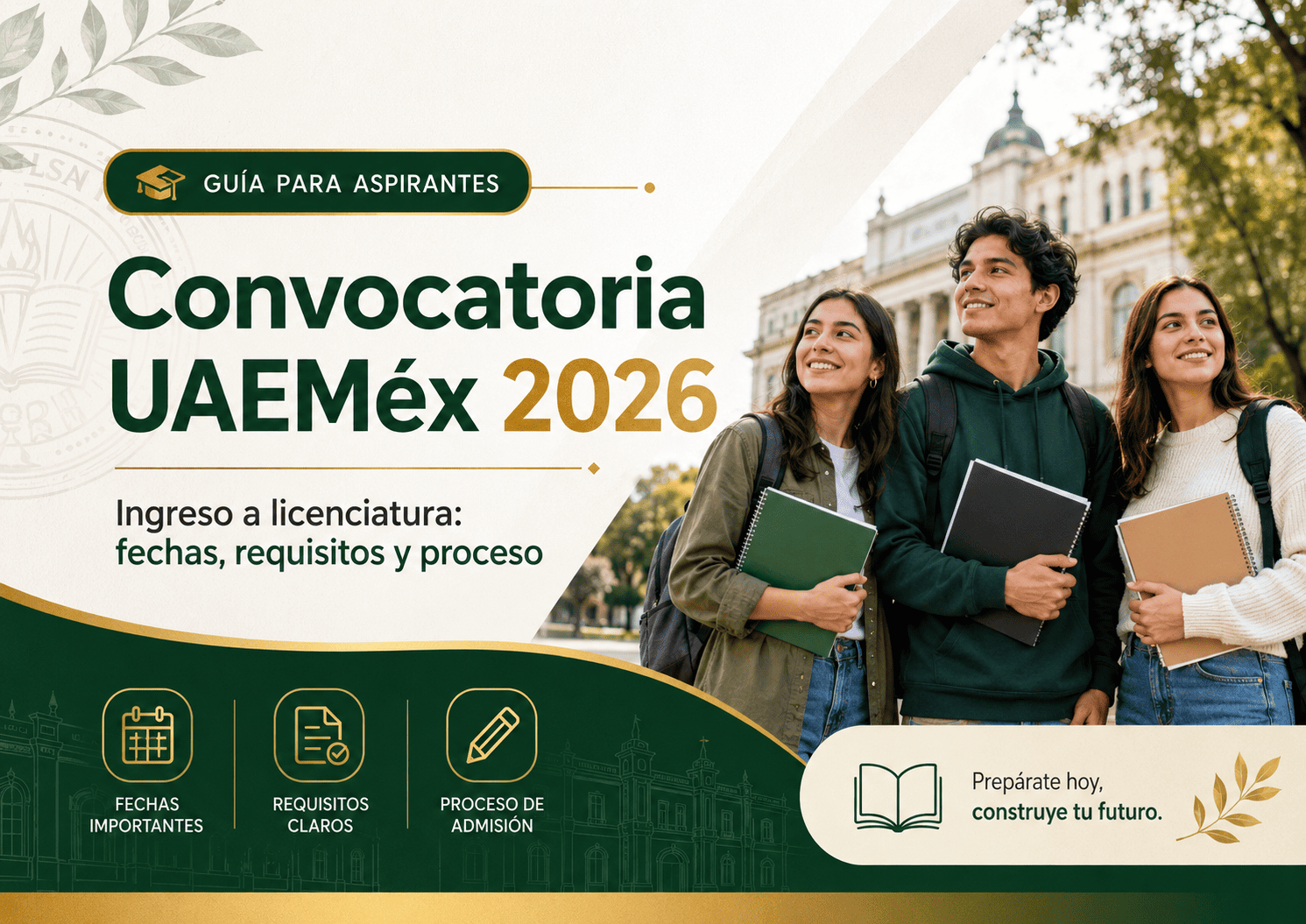 Convocatoria UAEMéx 2026: fechas, requisitos y proceso de ingreso a licenciatura